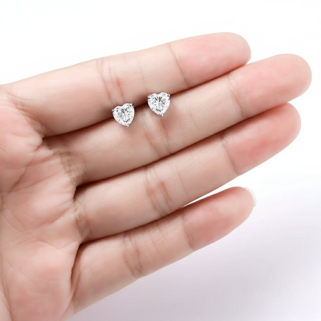 JLM 5mm Heart Cut Earrings