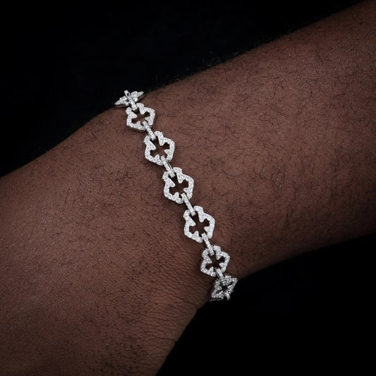 JLM Iced Cross Bracelet