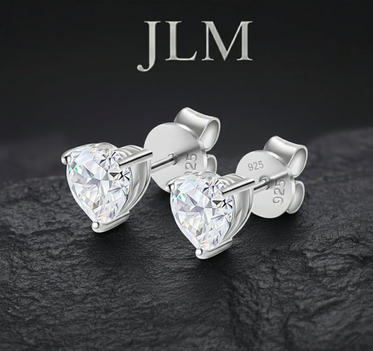 JLM 5mm Heart Cut Earrings